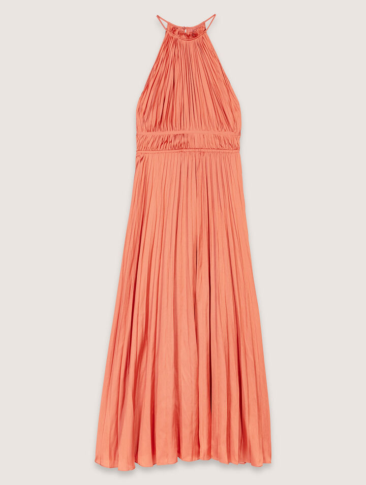Langes plissiertes Kleid