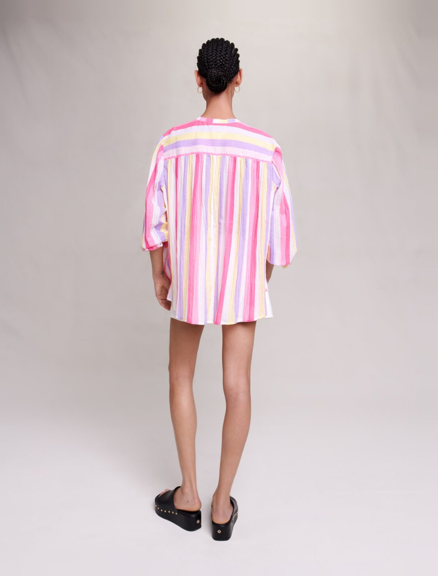 Gestreifte Oversize-Bluse