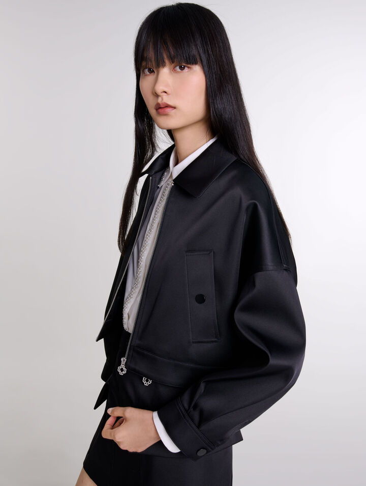 Blouson aus Satin