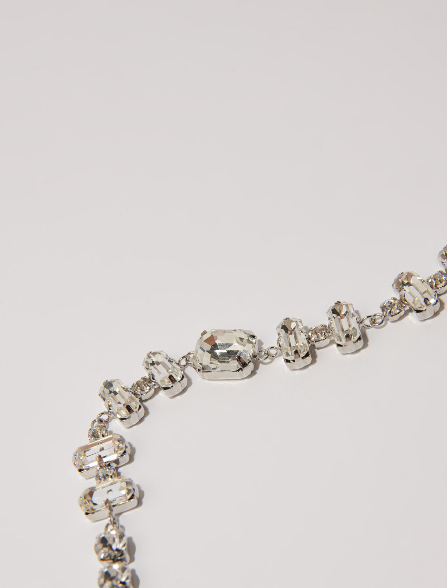 Silber Choker-Halskette mit Strass