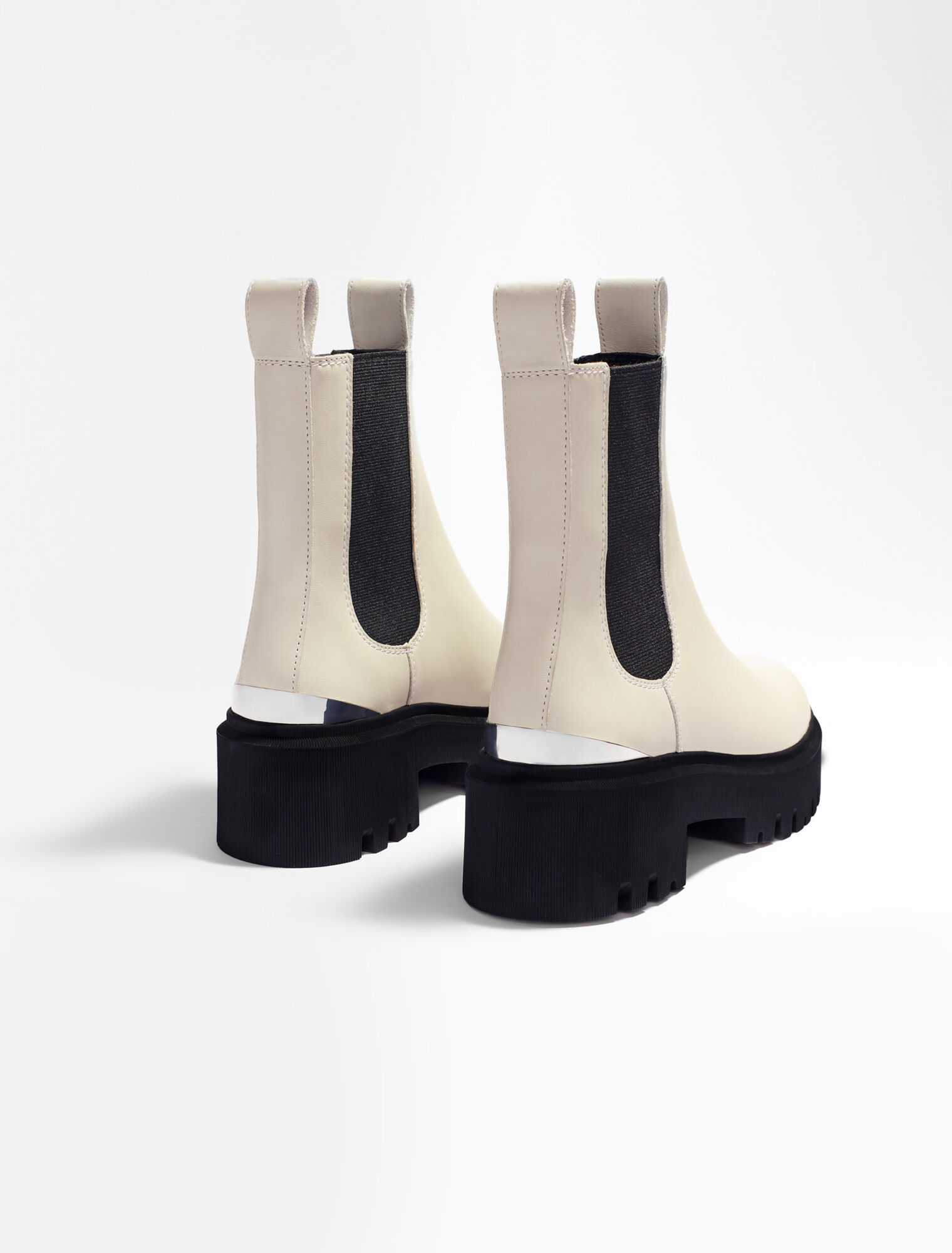Chelsea-Stiefeletten mit Plateau