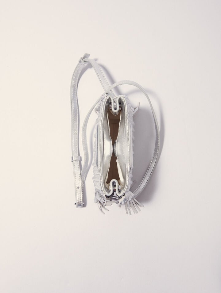 M-Tasche aus Metallicleder