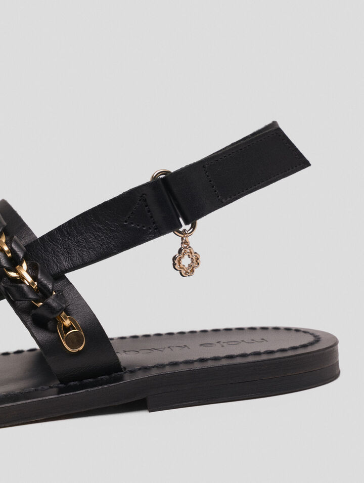 Flache Ledersandalen K.Jacques
