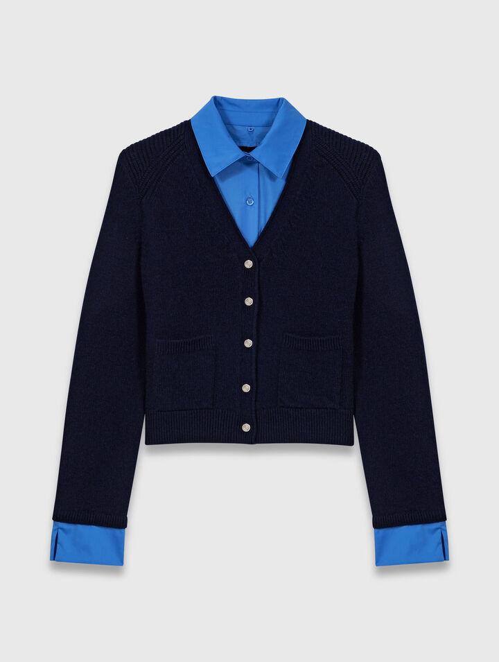 Cardigan mit abnehmbaren Details