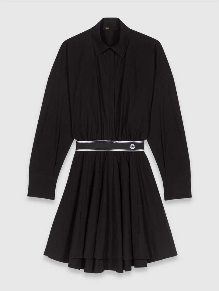 Kurzes elastisches Hemdkleid