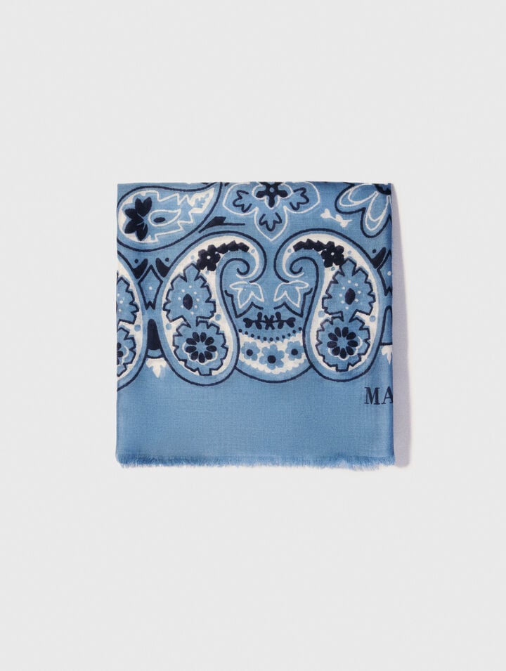 Schal mit Bandana-Print