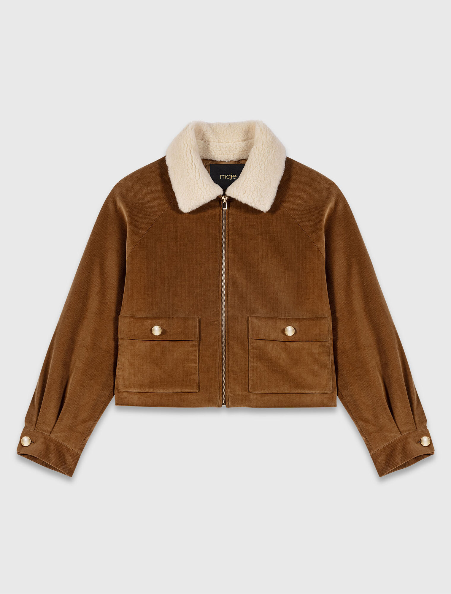 Kurze Cordjacke