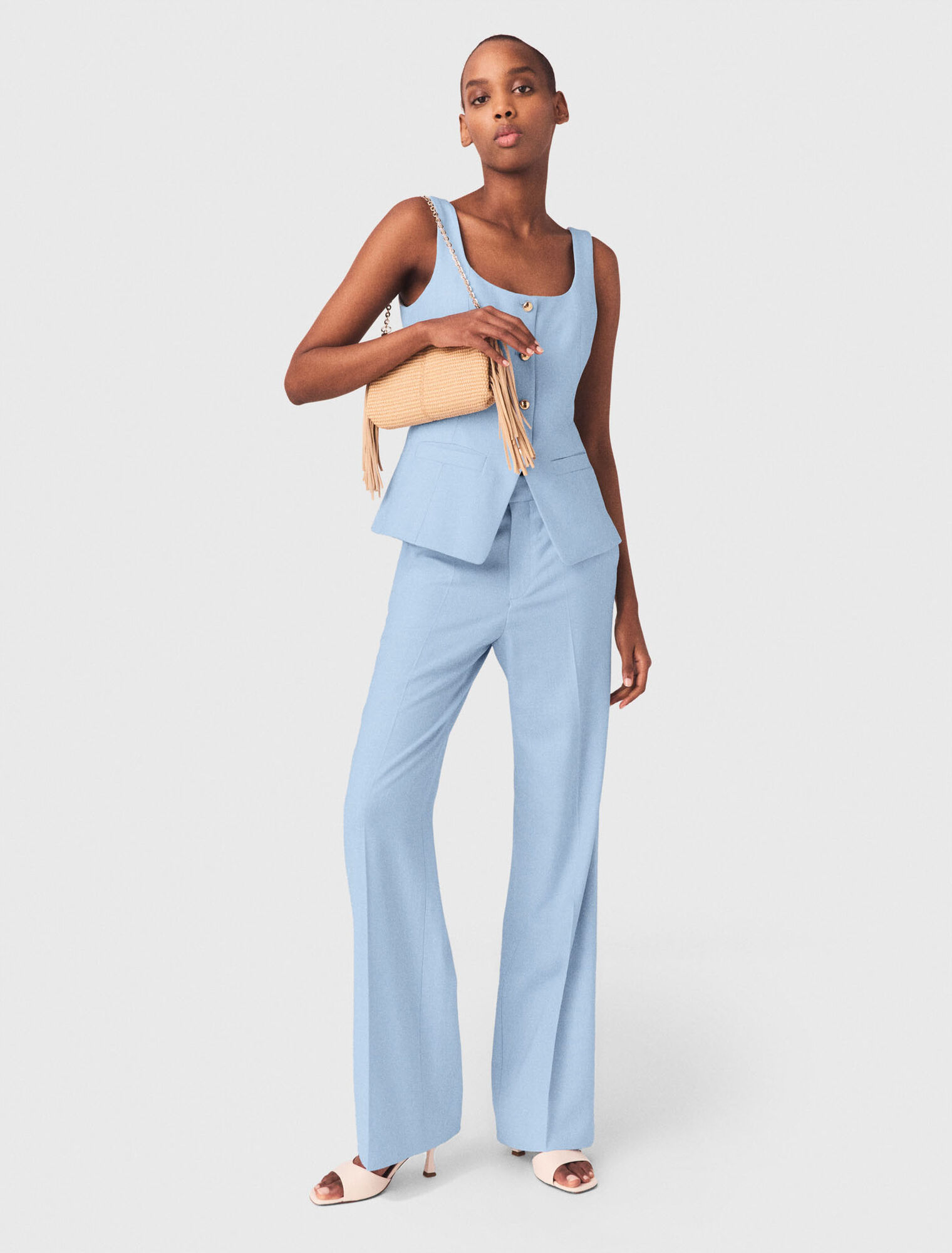 Anzughose mit Falten