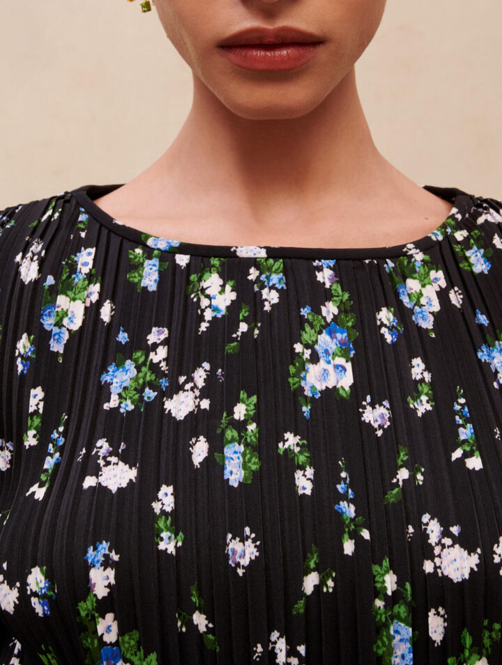 Kleid mit Blumen-Print