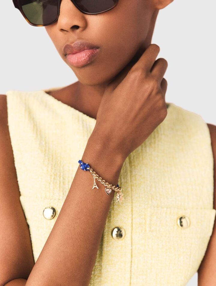 Kettenarmband mit Marinekordel