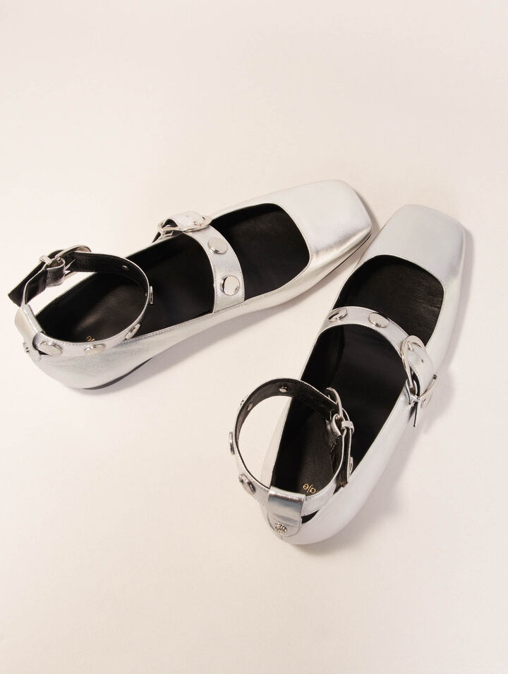 Mary Janes aus Metallicleder