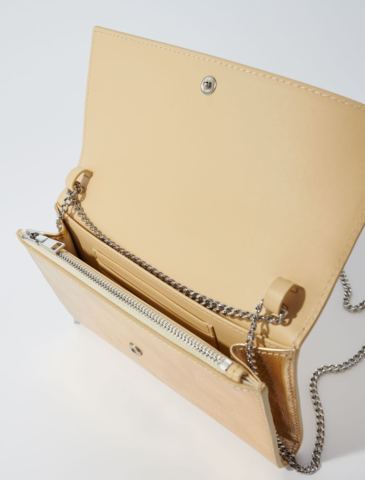 Leder-Clutch mit Kette