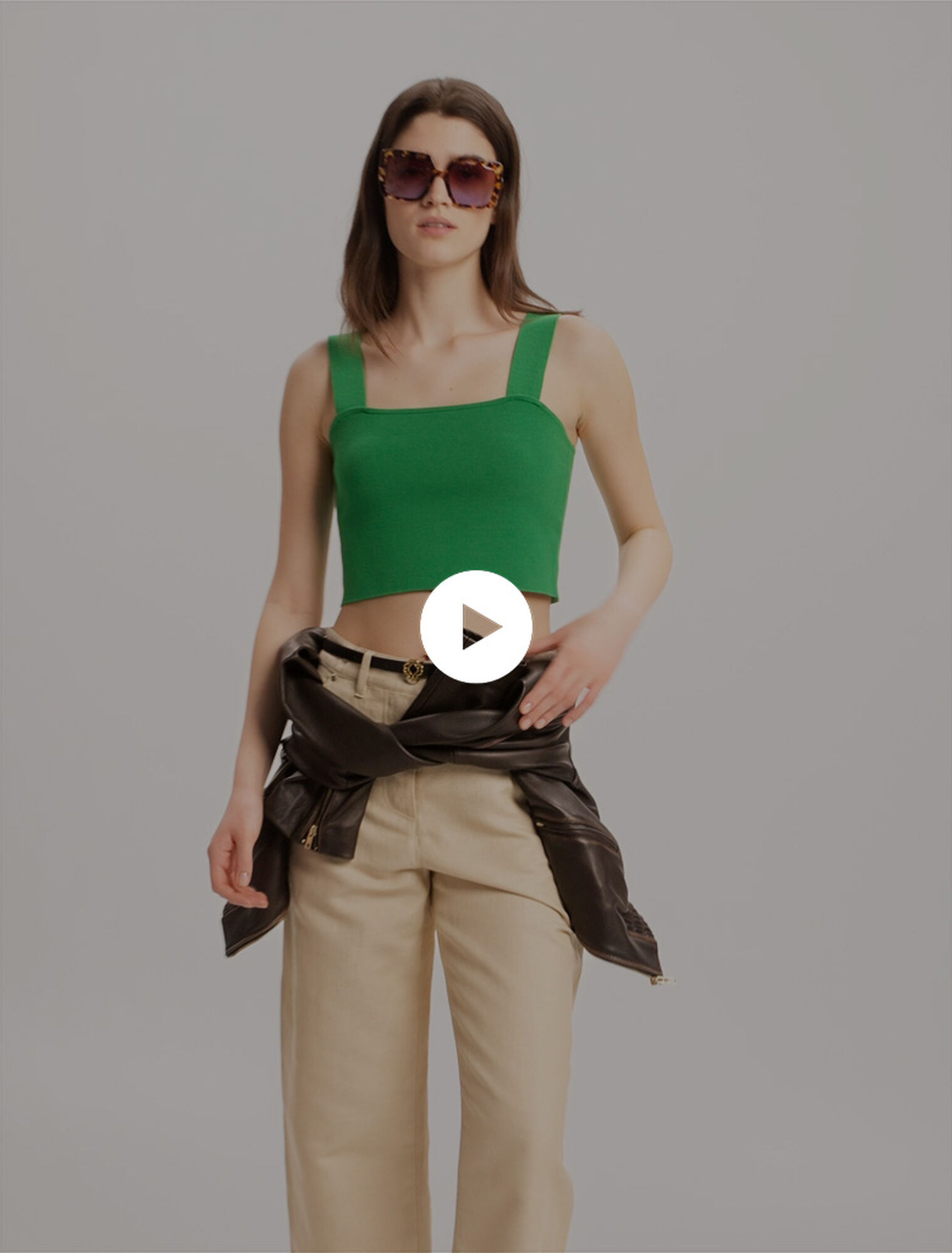 Crop Top aus Strick