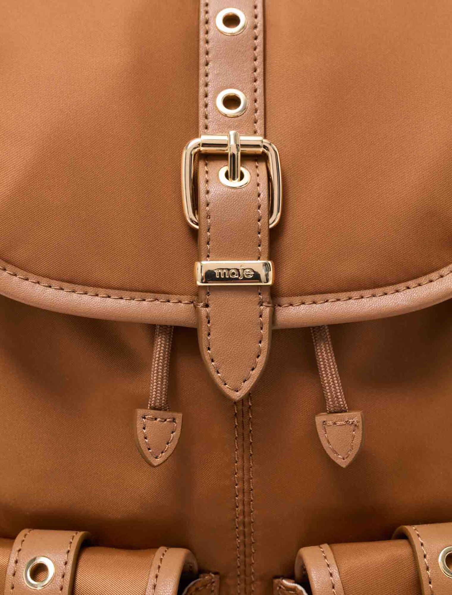 Rucksack aus Leder und Nylon