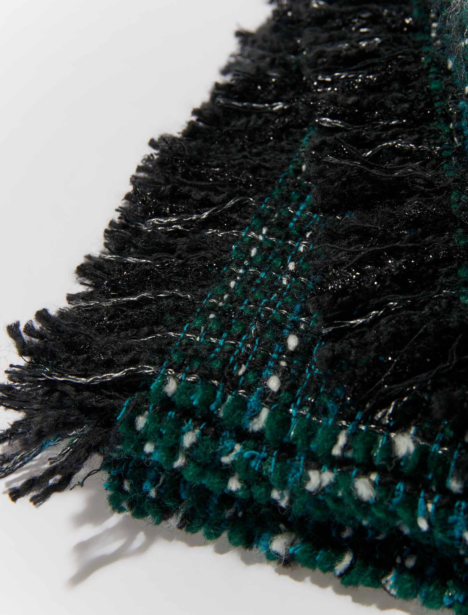 Poncho aus Tweed
