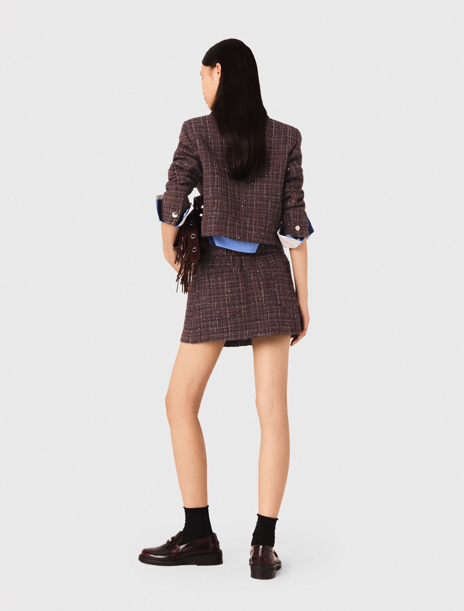 Kurze Tweedjacke