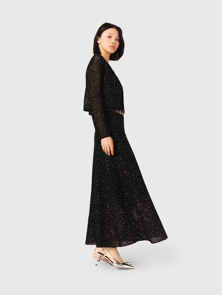 Strickcardigan mit Strass