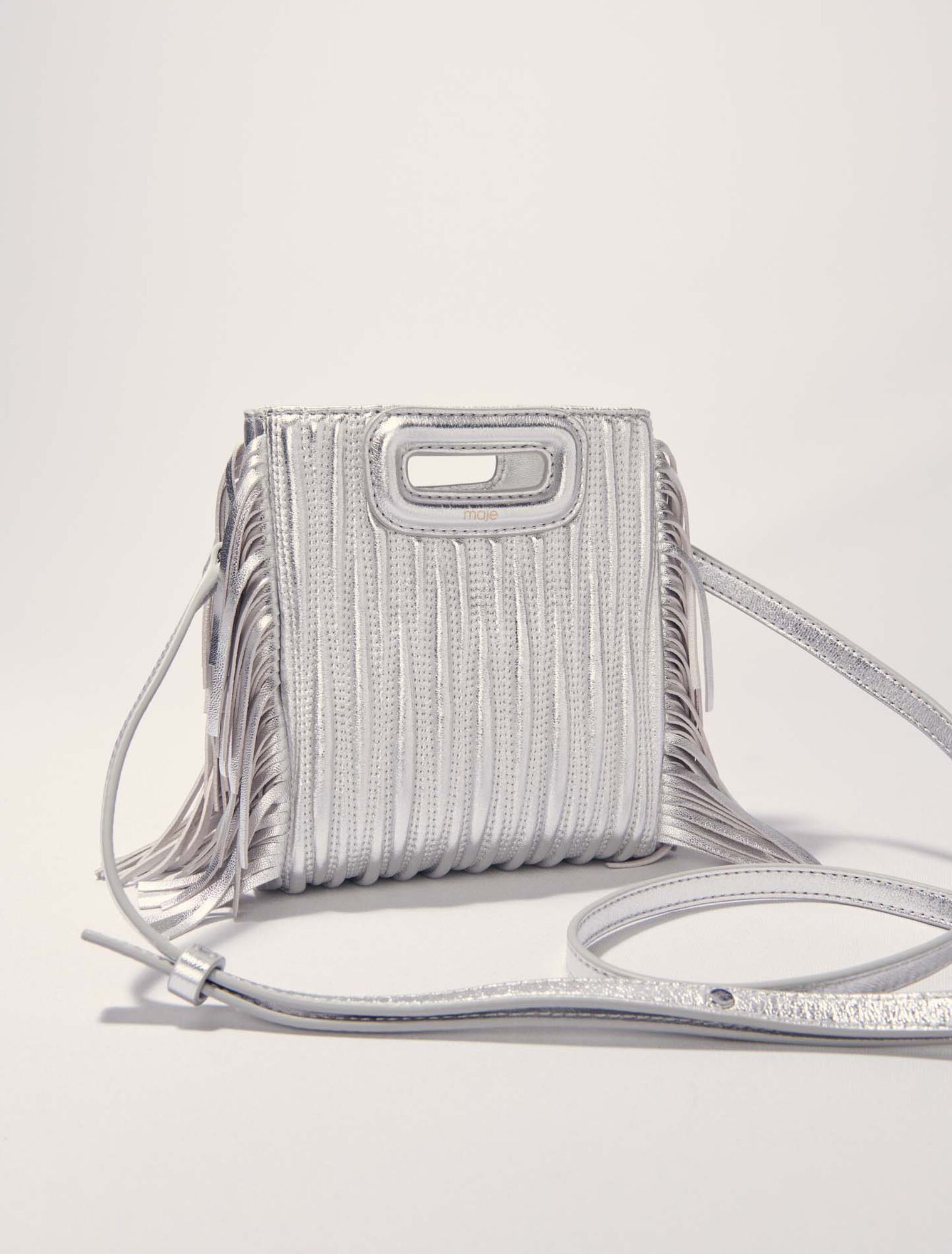 M-Tasche aus Metallicleder