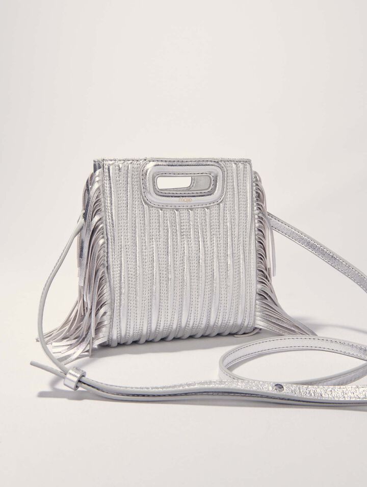 M-Tasche aus Metallicleder