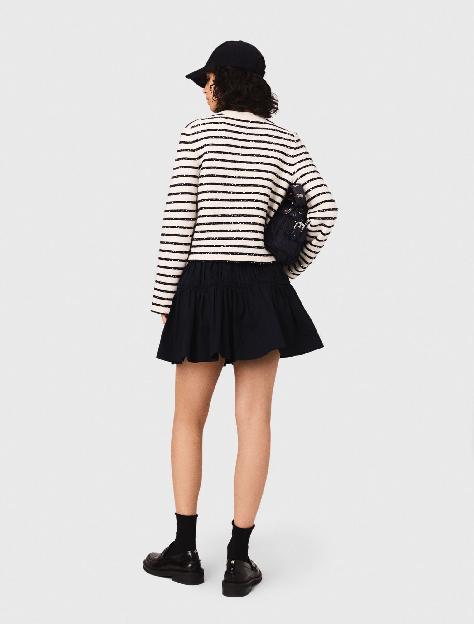 Cardigan aus Wolle mit Druckknöpfen