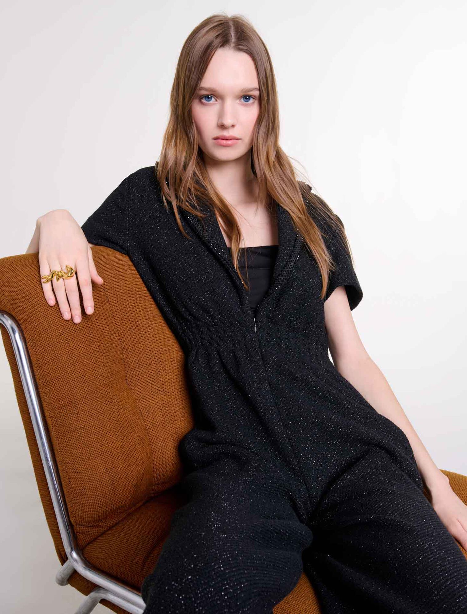 Hosenanzug aus Tweed