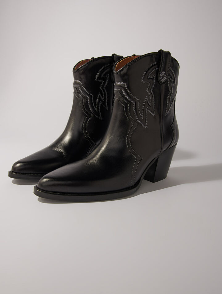 Santiags Stiefeletten Leder