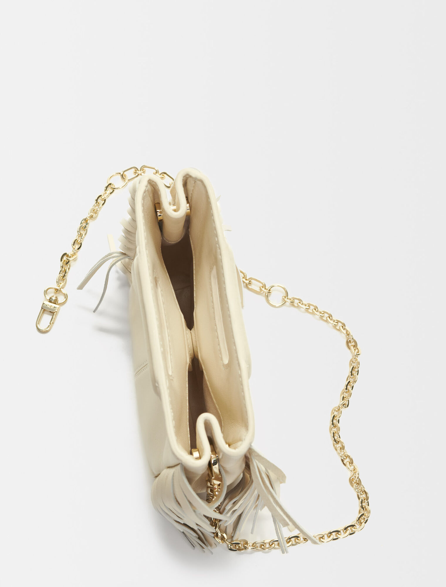 Lederhandtasche mit Kette