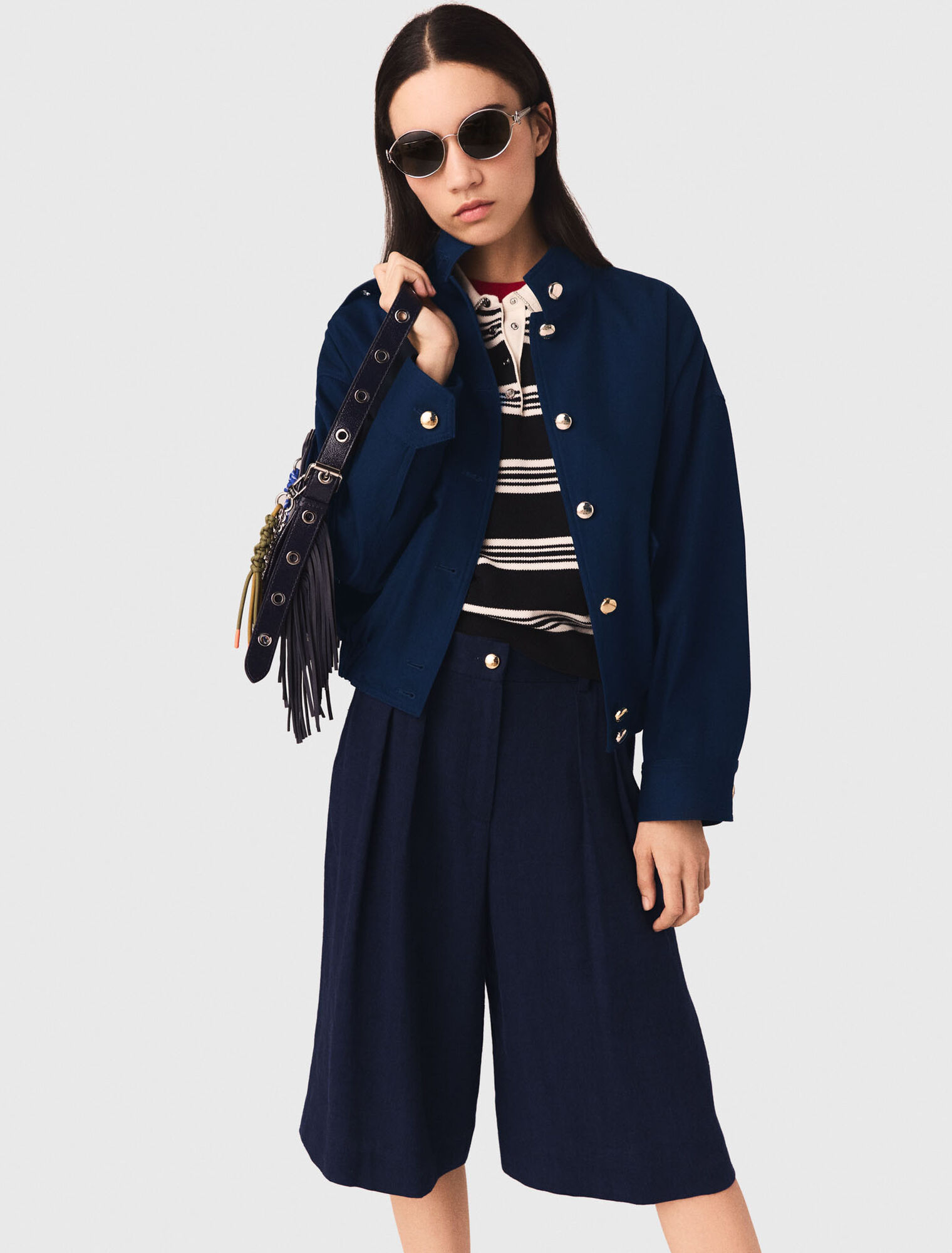 Bomberjacke aus Baumwolle