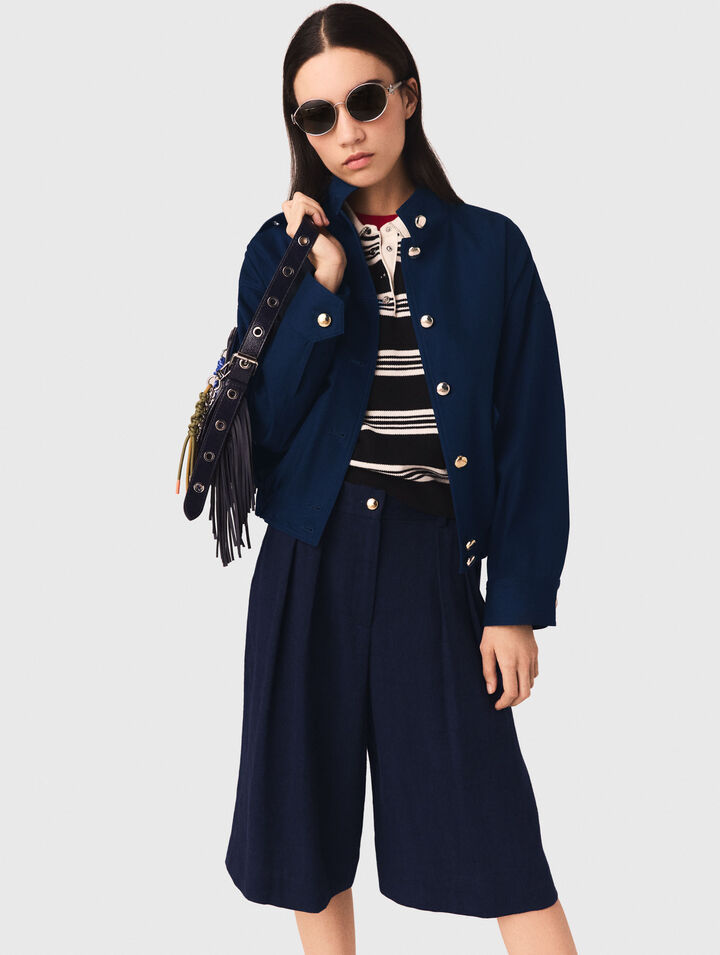 Bomberjacke aus Baumwolle