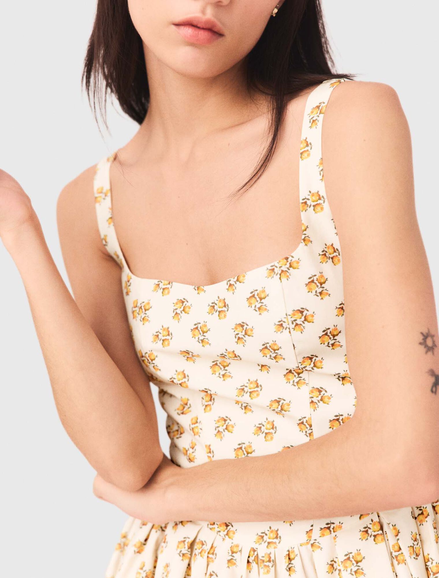 Kurzes ausgestelltes Printkleid