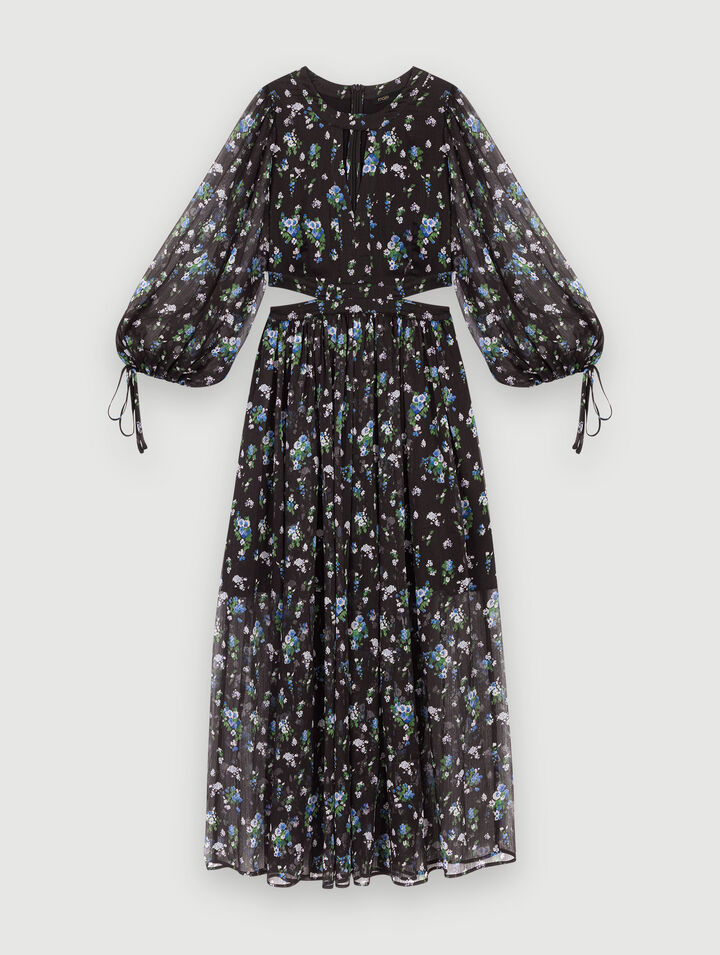 Langes, durchbrochenes Kleid