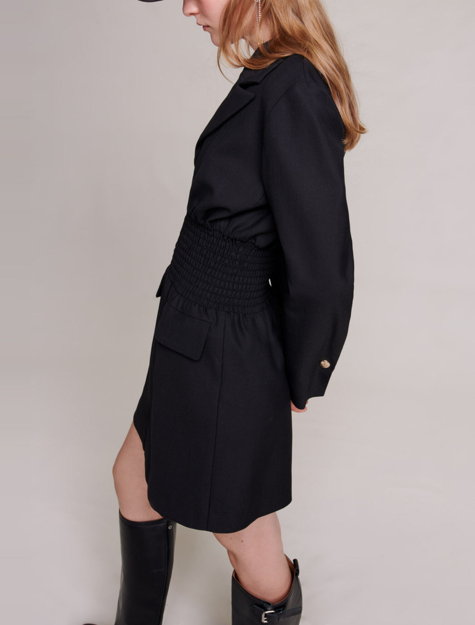 Kurzes gesmoktes Kleid