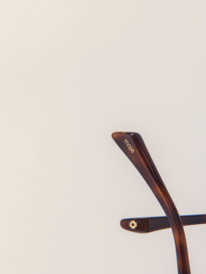 Cat-Eye-Sonnenbrille aus Acetat