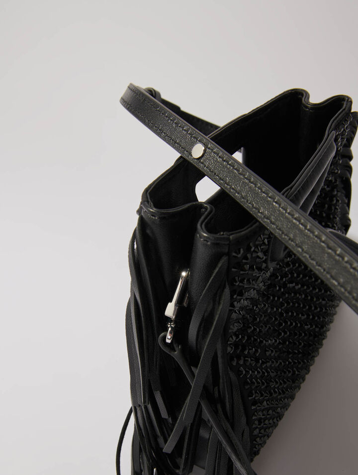 Mini M-Tasche mit Strass