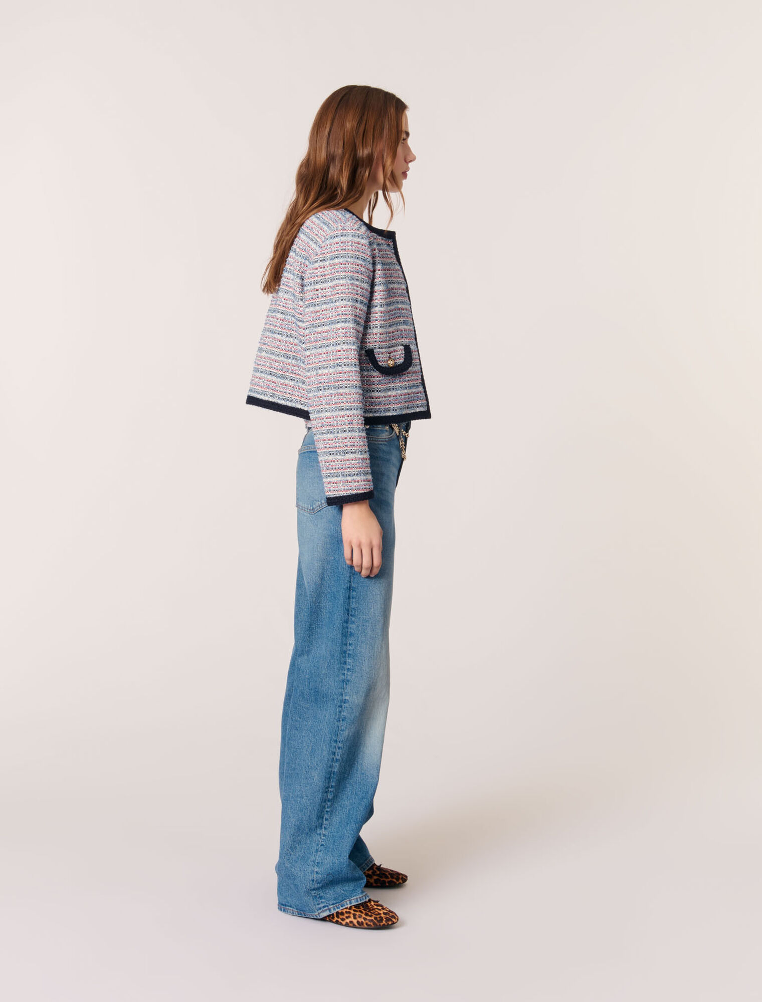 Kurze Tweedjacke