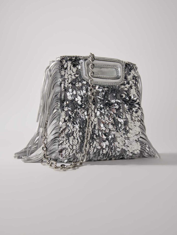 Mini M-Tasche mit Pailletten
