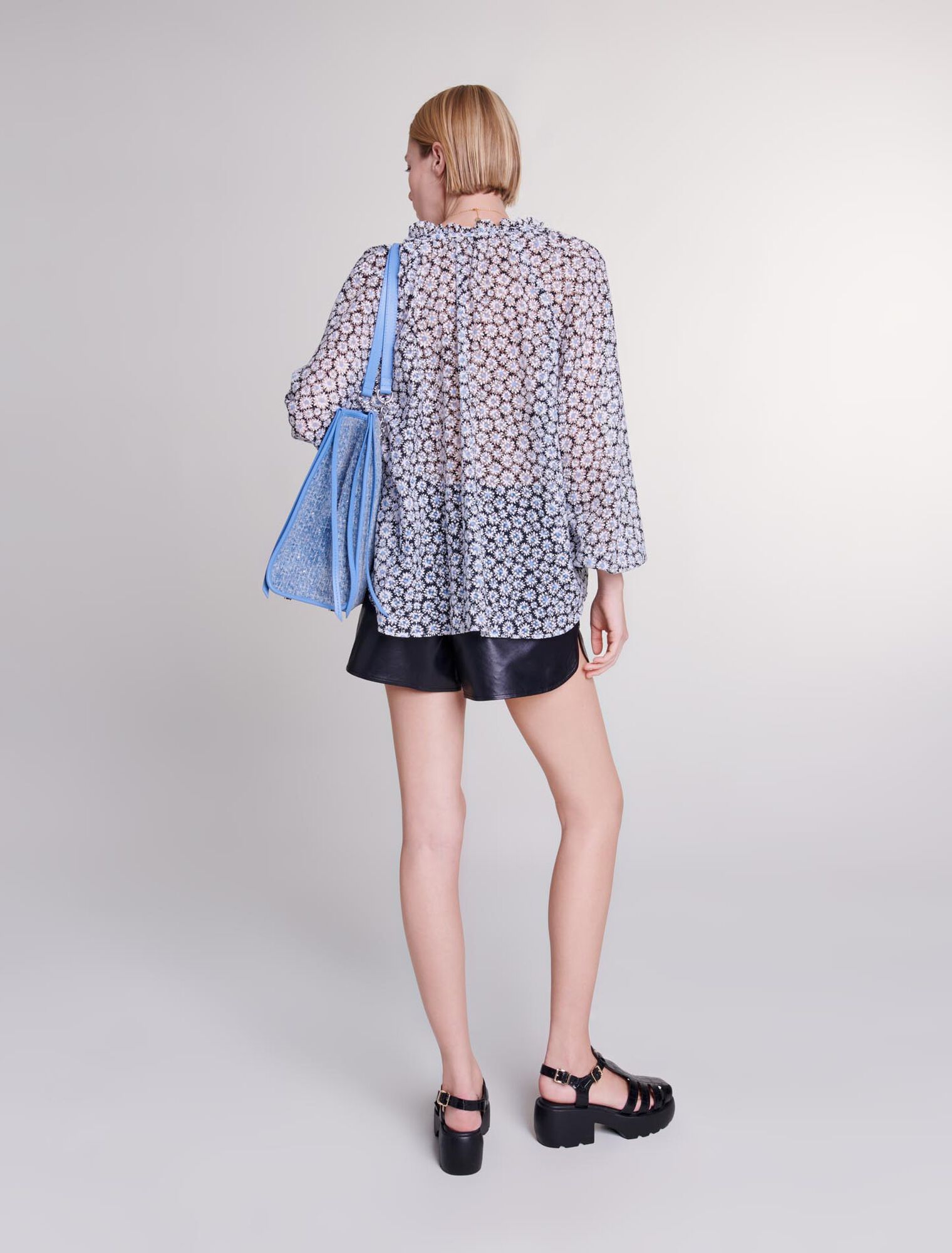 Bluse mit Blumen-Print
