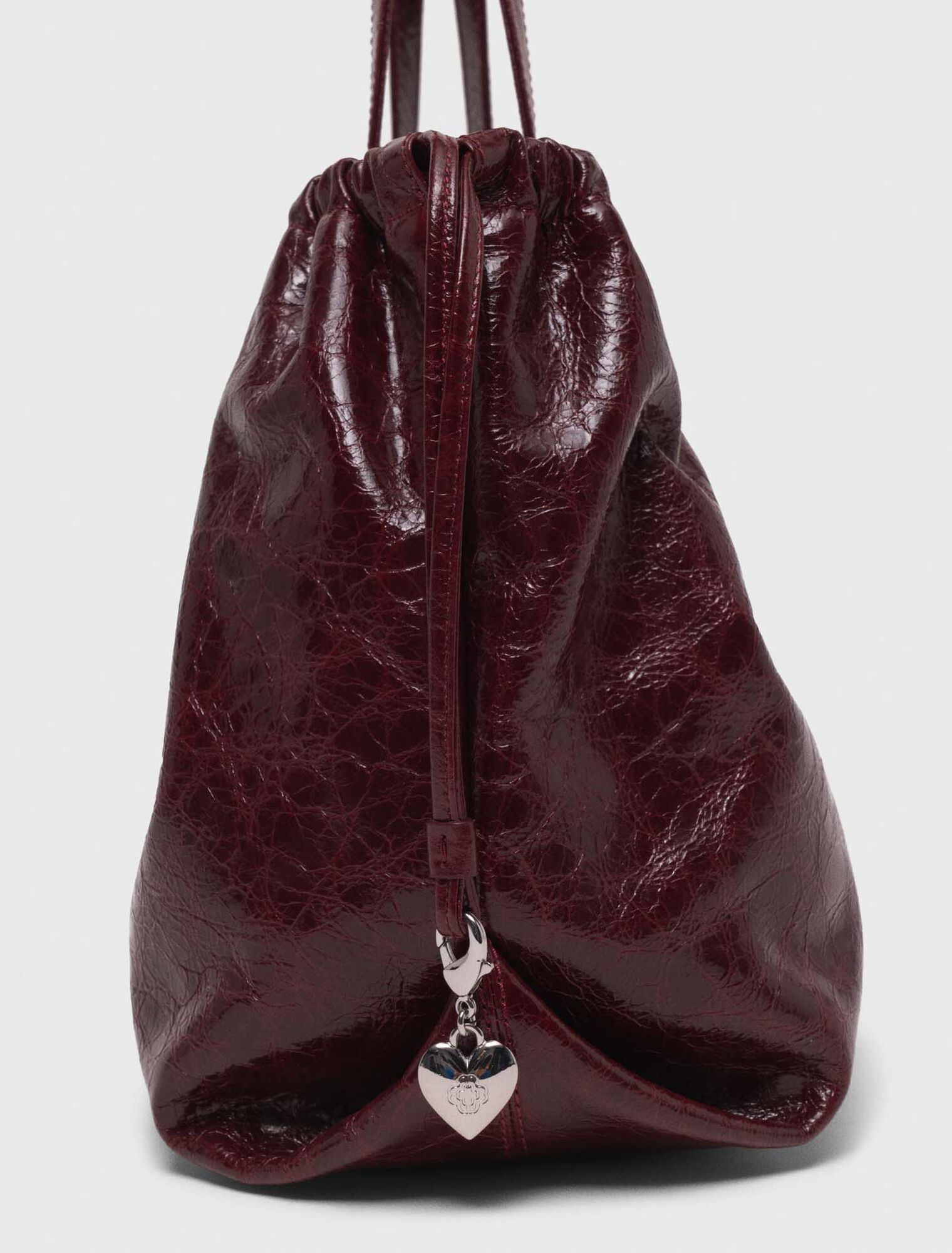 Tote-Tasche M aus Craquelé-Leder