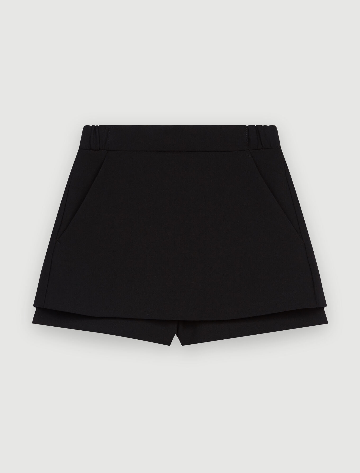 Crepe skirt shorts