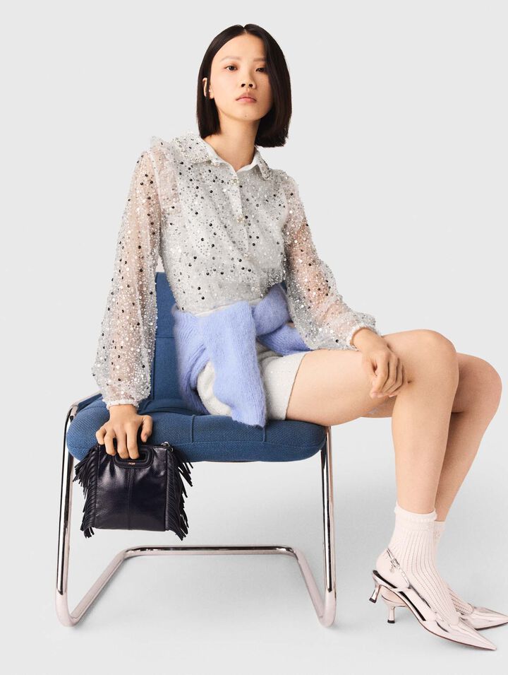 Kurzoverall aus Tweed