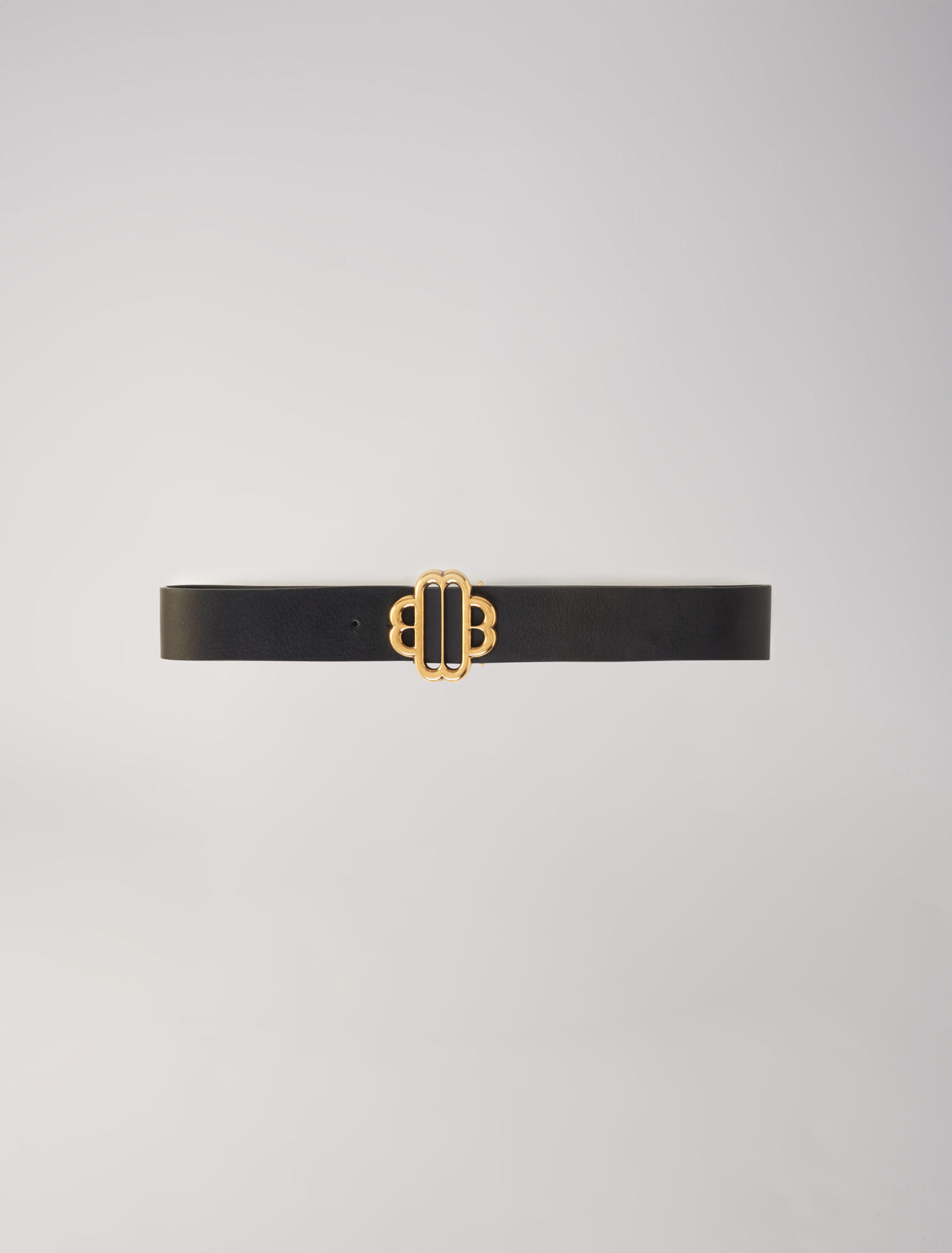 Lederg&uuml;rtel mit Clover-Logo