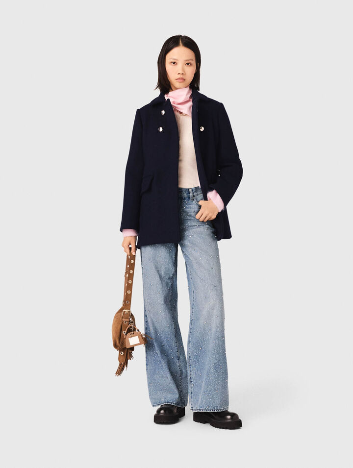 Mantel aus Wollgemisch