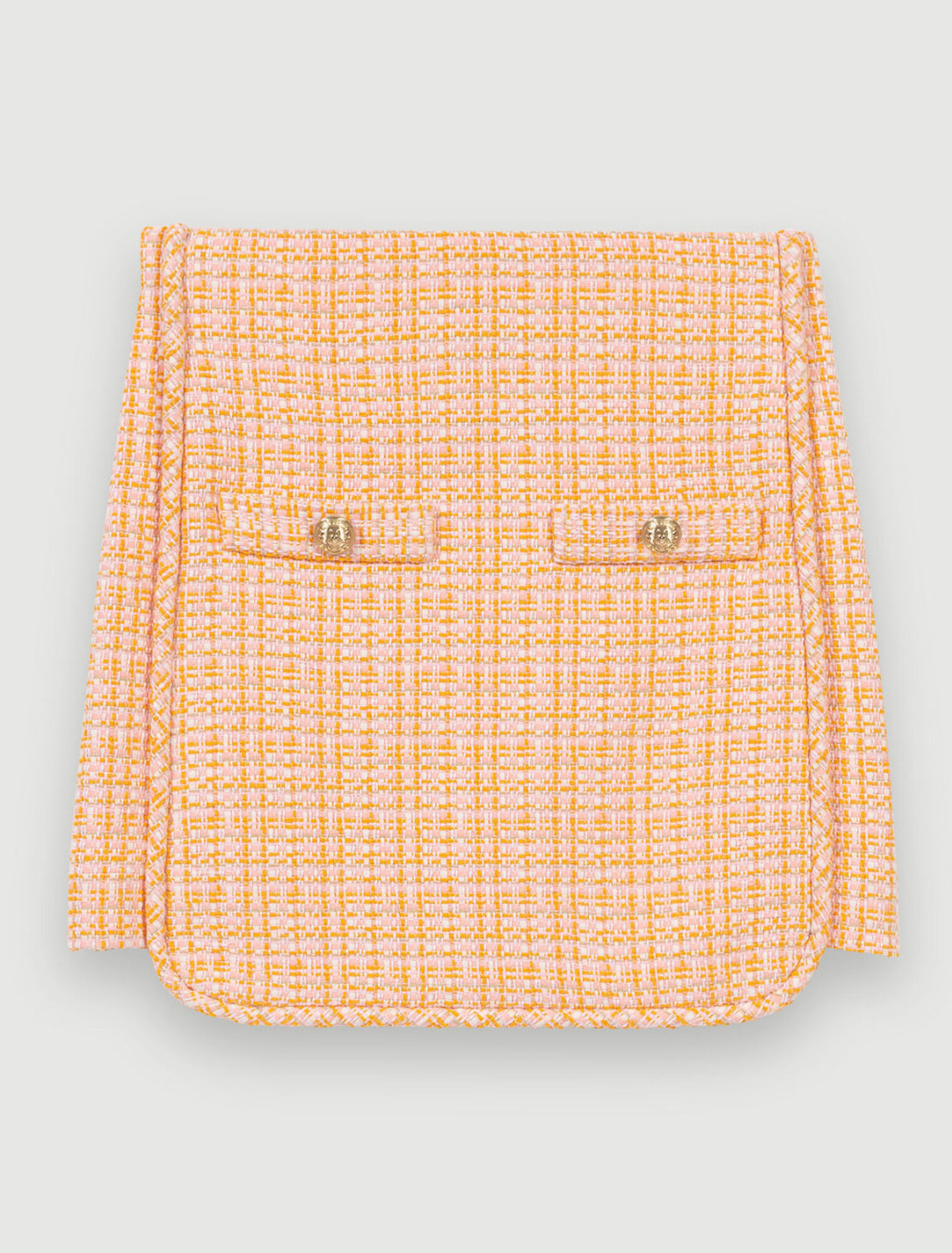 Kurzer Rock aus Tweed