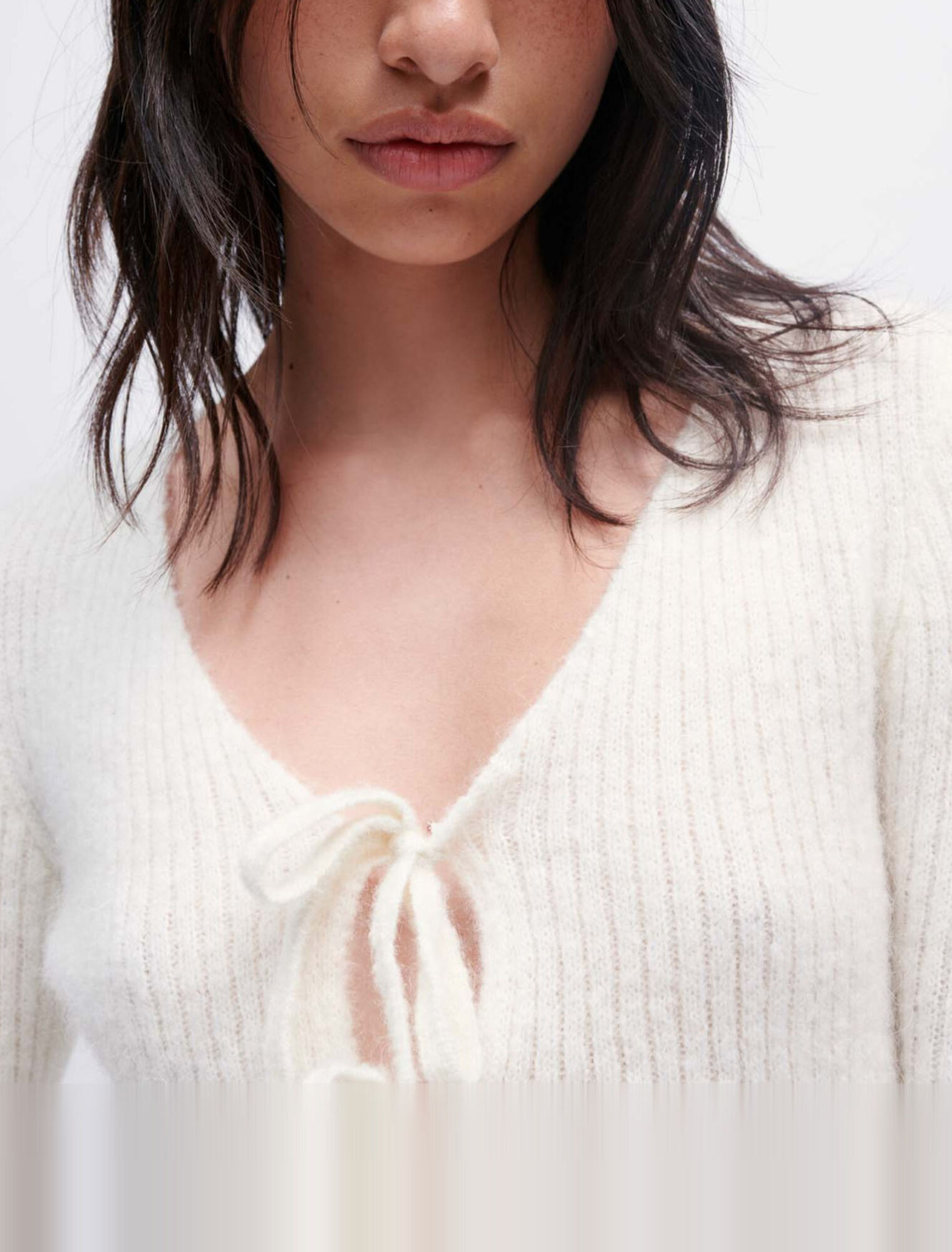 Strickjacke aus Stretch-Strick