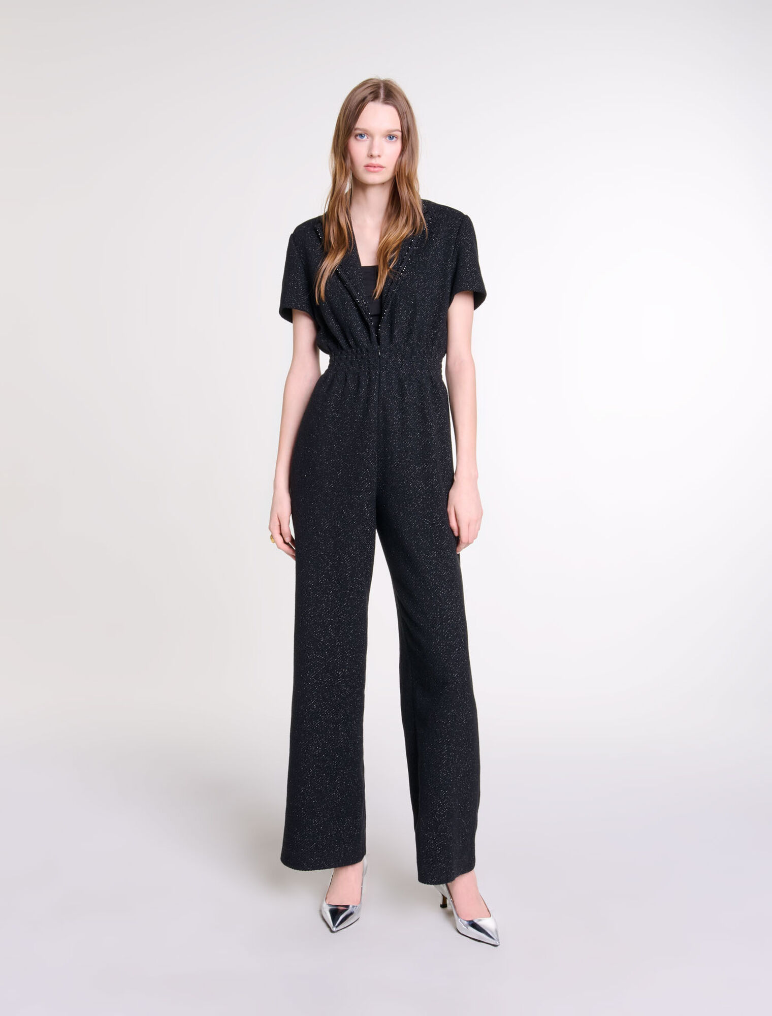 Hosenanzug aus Tweed