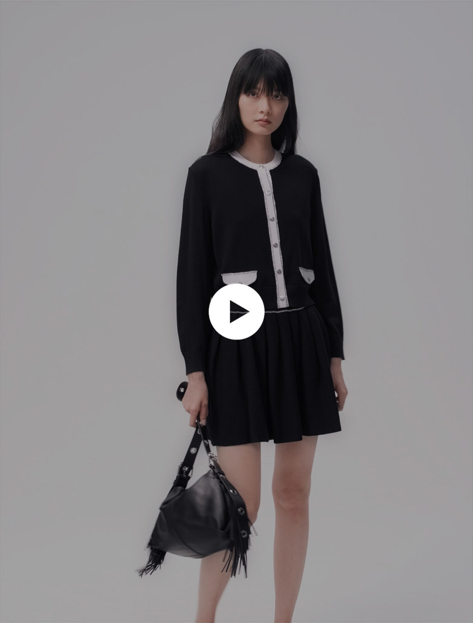 Cardigan mit Strassbesatz
