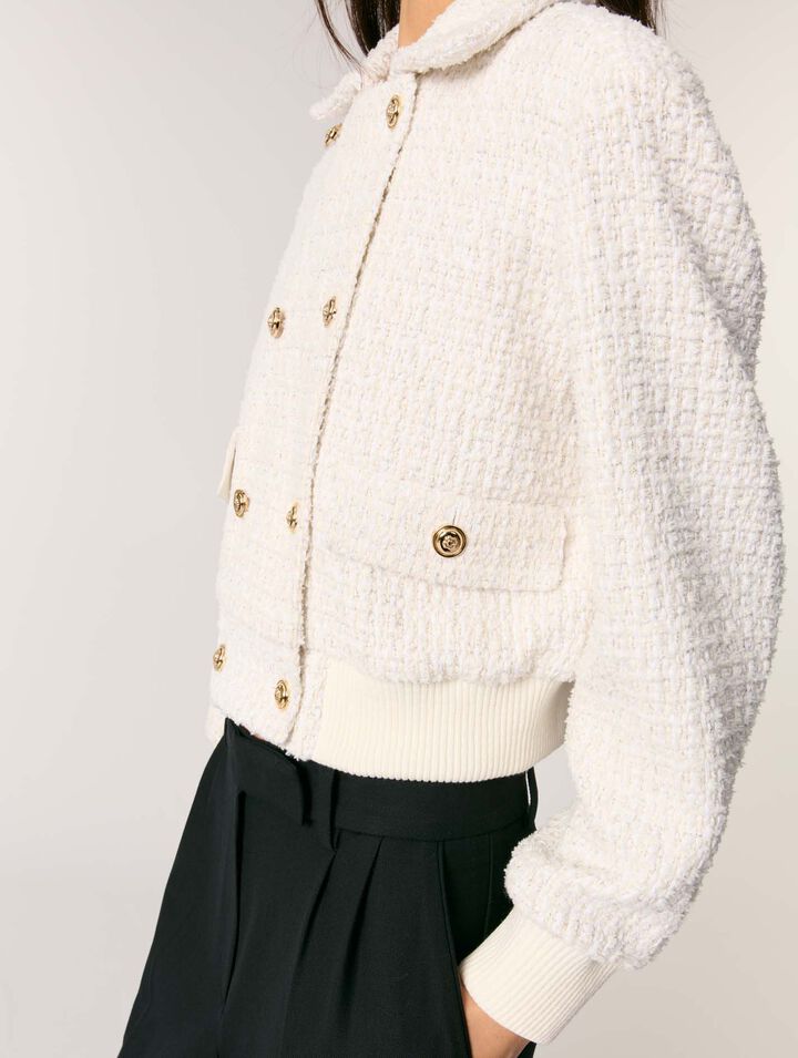 Kurzer Blouson aus Tweed