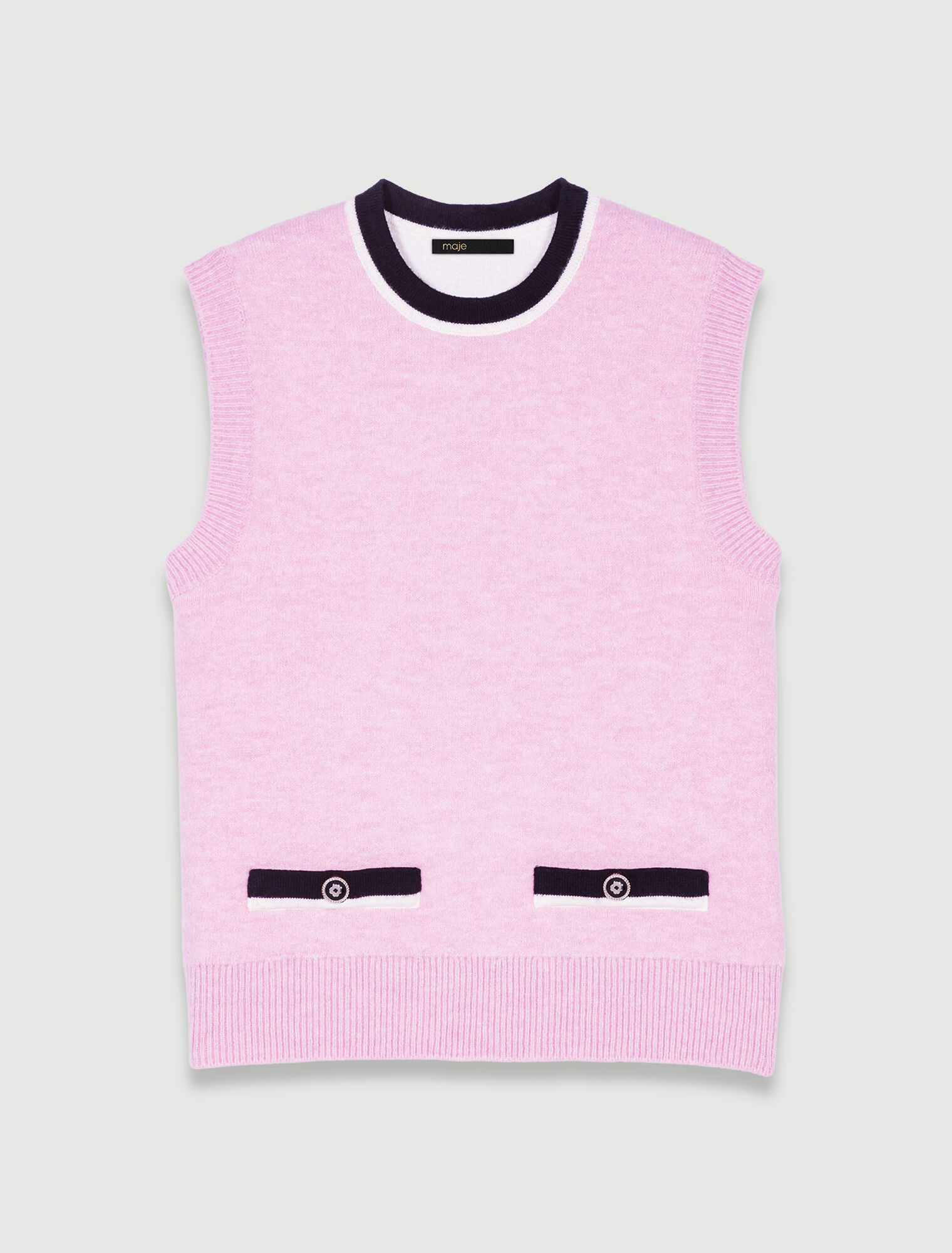 Ärmelloser Pullover