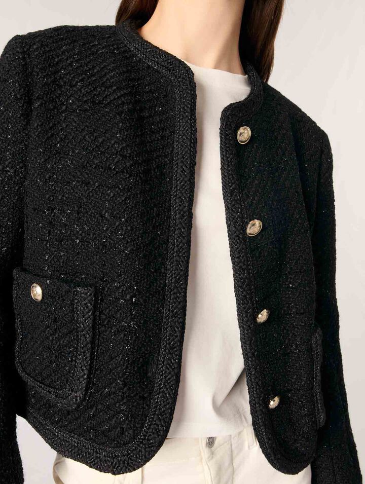 Kurze Tweedjacke