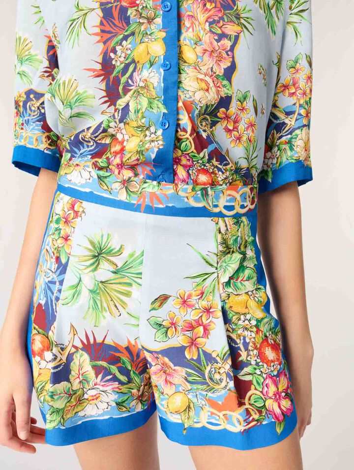 Gemusterte Shorts
